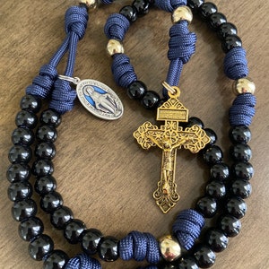 Miraculous Catholic Rosary, Durable paracord Rosary | Handmade