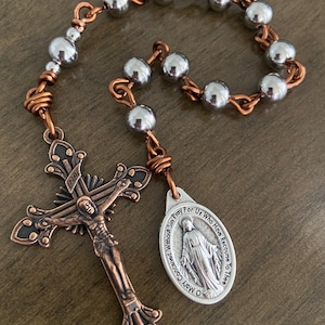 unbreakable Catholic Rosary- Stainless Steel beads rosary - handmade