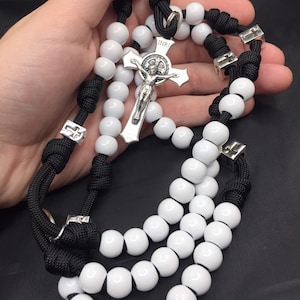 St. Michael paracord Rosary, Unbreakable Rosary - Durable Rosary | Handmade