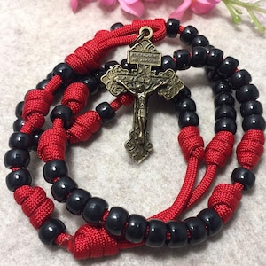 Catholic Rosary, Durable paracord Rosary | Handmade