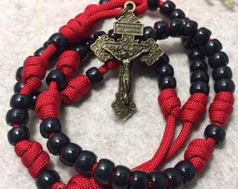 Catholic Rosary, Durable paracord Rosary | Handmade