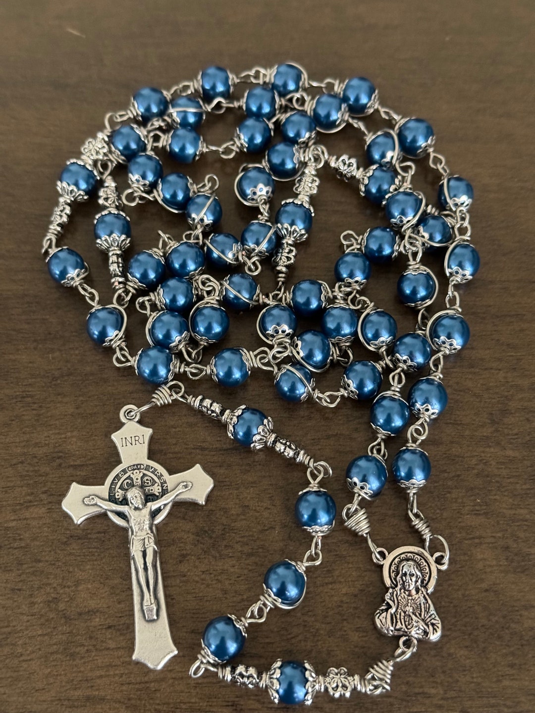 Unbreakable Rosary, Sacred Heart of Jesus Catholic Rosary — Handmade - Etsy