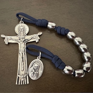 Seven Sorrows of Mary Chaplet, Stainless Steel beads Chaplet, Durable paracord Rosary | Handmade