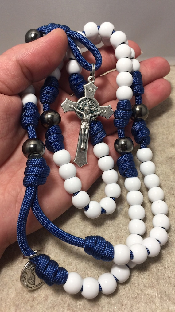 Saint Benedict Catholic Rosary | Durable Paracord Rosary | Handmade