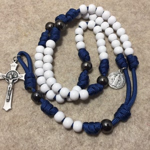 Saint Benedict Catholic Rosary,Durable Paracord Rosary | Handmade