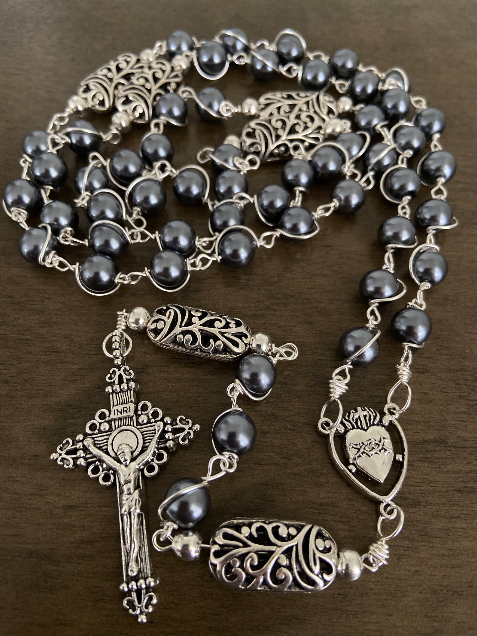Sacred Heart of Jesus Catholic Rosary Unbreakable Rosary - Etsy