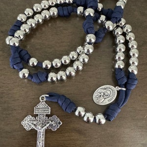 Seven Sorrows of Mary Chaplet, Pardon crucifix, Catholic Durable paracord Chaplet  | Handmade