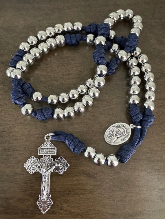Seven Sorrows of Mary Chaplet, Pardon crucifix, Catholic Durable paracord Chaplet | Handmade