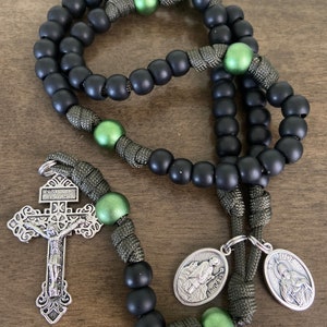 St. Jude, St.Patrick Catholic Rosary,Strong, Durable Paracord Rosary,Pardon crucifix | Handmade