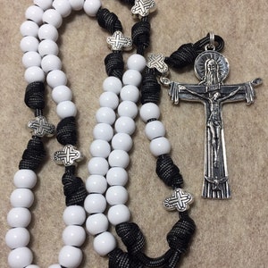 Cord Catholic Rosary ~ Trinity Crucifix ~ Durable paracord Rosary | Handmade