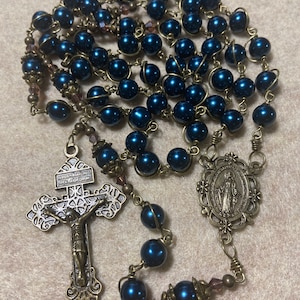 Immaculate Conception Rosary, unbreakable Catholic Rosary - handmade