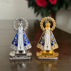 Notre-Dame d'Aparecida, patronne du Brésil, petite statue catholique, décoration de voiture, mini statue de Marie
