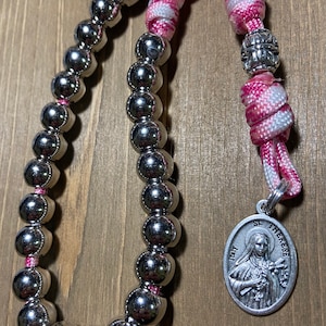 St. Therese Catholic Chaplet  ~ strong, Durable paracord Rosary | Handmade