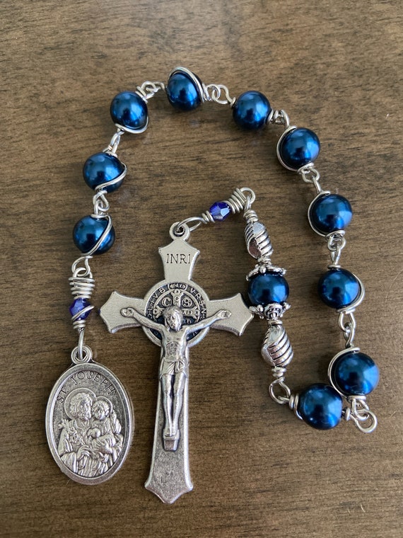 St. Joseph Terror of Demons, Single  Decade Catholic Rosary, Unbreakable Rosary | Handmade