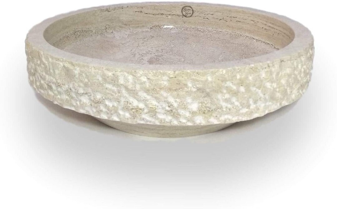 Luxurious 16 Round Marble Bathroom Vessel Sink Etsy