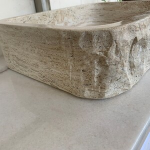 Shades Of Stone Rectangle Bathroom Vanity Sink Above Counter Vessel Undercounter Apron Front Farmhouse Installation Styles 100 Handcarved Free Matching