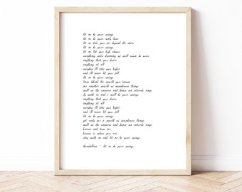 Custom Text Print | Custom Poem Print | Song Lyric Print | Custom Quote Print