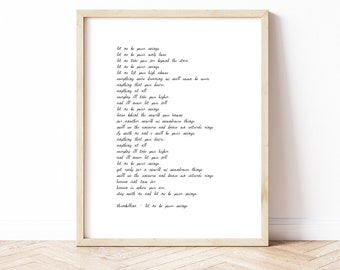 Custom Song Lyric Print: Personalized Poem, Quote Art