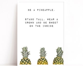 Pineapple Print Etsy