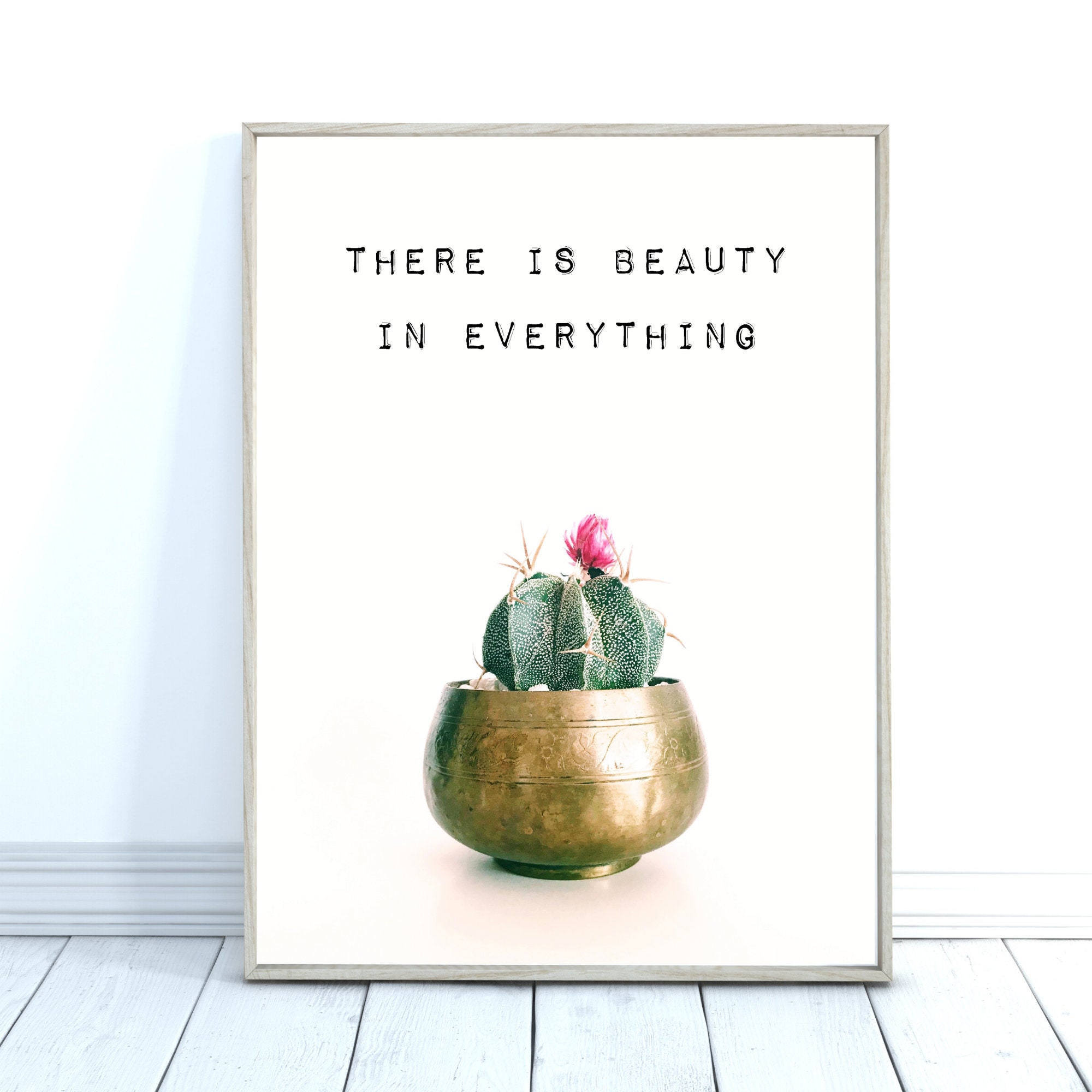 Cactus Quote Print, Cactus Wall Art, Succulent Gift, Cactus Lover Gift