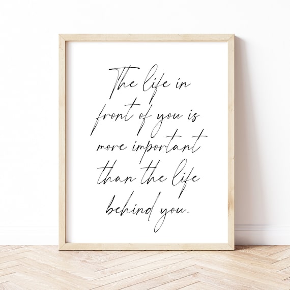 Inspirational Life Quote Print, Positive Thinking Poster