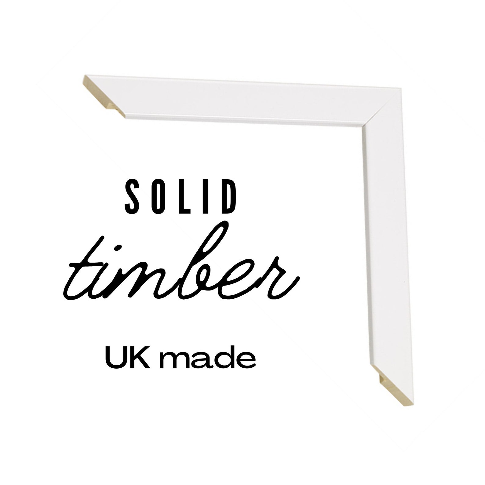 A4 Framed Print Frame Quote Black White Oak Timber Frame Etsy