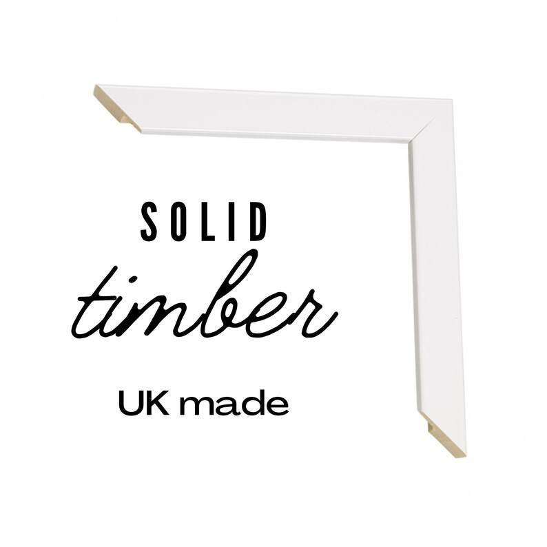 A4 Framed Print Frame Quote White Timber Frame Match With Etsy UK