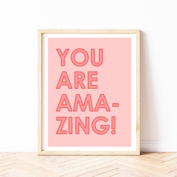Print – Colorful Inspirational Quote, Home Decor