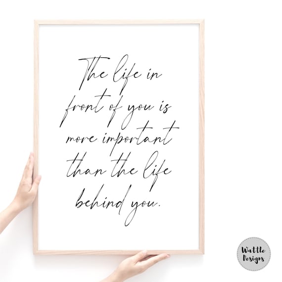 Inspirational Quote Print, Life Quote Poster, Positive Thinking Quote