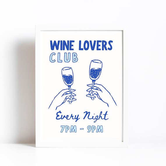 Wine Lover Kitchen Wall Art Print