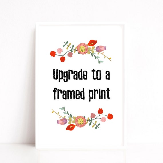 A4 Framed Print, Frame Quote, Black White Oak Timber Frame, Match with Any Print, Custom Framing