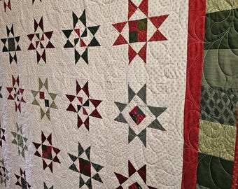 Joyful Gatherings Ohio Star Handmade Quilt