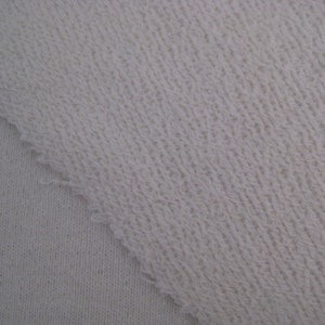 Cotton French Terry Knit Fabric, Stretchy Fabric - 12 Solid Colors