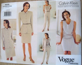 CALVIN KLEIN - Vogue Patterns 1635 (Uncut)