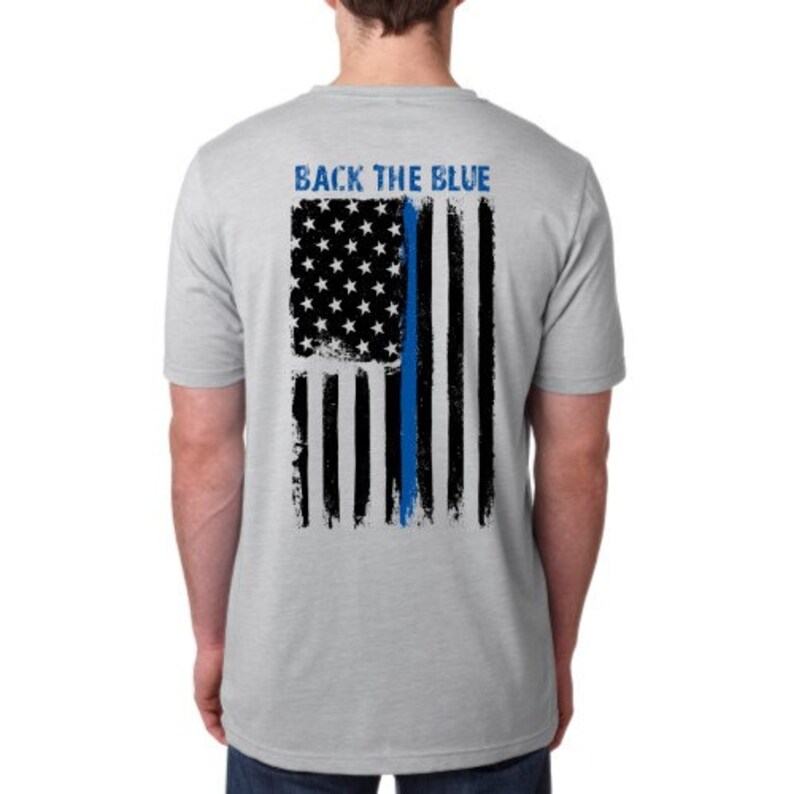 Thin Blue Line Flag Police Lives Matter Cops Officer Tshirts Etsy