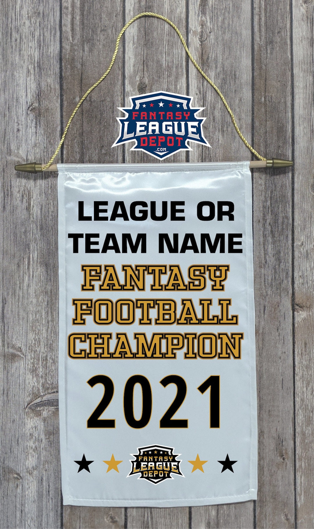 Fantasy Football Banner Fantasy Football Trophy Fantasy Champ Fantasy