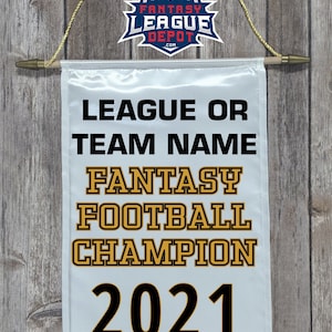 Fantasy Football Banner - Fantasy Football Trophy - Fantasy Champ - Fantasy football gift