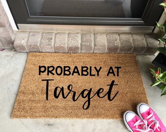 Cactus Doormat Cactus Welcome Mat Personalized Doormat Coir Etsy