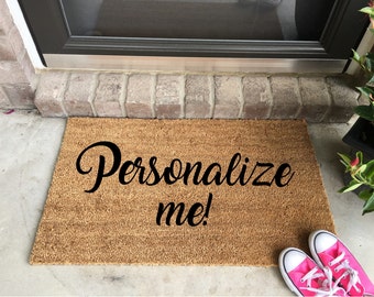 Personalized Doormat Custom Welcome Mat Door mat Porch Welcome Mat Realtor Closing Gift Housewarming Gift Last Name Doormat Funny Doormat
