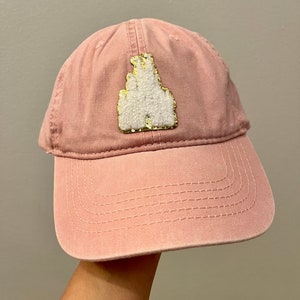 Princess Castle Hat, Disney World Hat, Glitter Castle, Chenille Castle Patch, Castle Hat, Disney Castle, Magical Disney Hat for Women, WDW