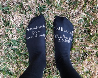 Father of the Bride, Custom Socks Gift, Father of the Bride Gift, Bride Father Socks, Special Walk Socks, Father of Bride, Dad Wedding Socks