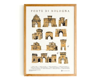 Poster - doors of Bologna