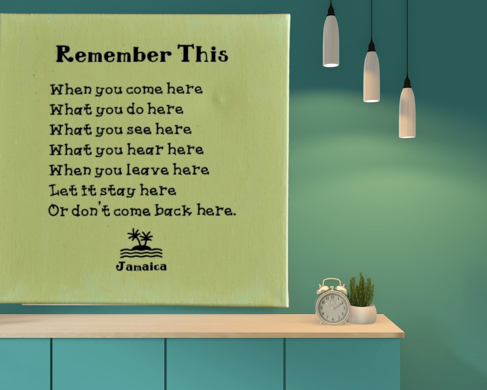 Jamaican House Rules Sign Etsy