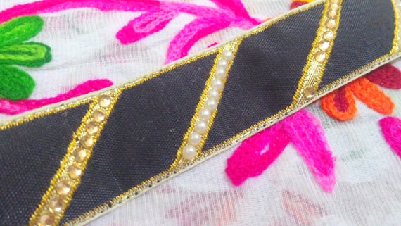 9 Cour noir Base Sequinnned Sequinnned Base brodé tissu garniture-Sari Beige-tissu de soie tissu garniture-Art Quilt tissu-soie ruban par le chantier ft326 3e90b6 9 Cour noir Base Sequinnned Sequinnned Base brodé tissu garniture-Sari Beige-tissu de soie tissu garniture-Art Quilt tissu-soie ruban par le chantier ft326 3e90b6