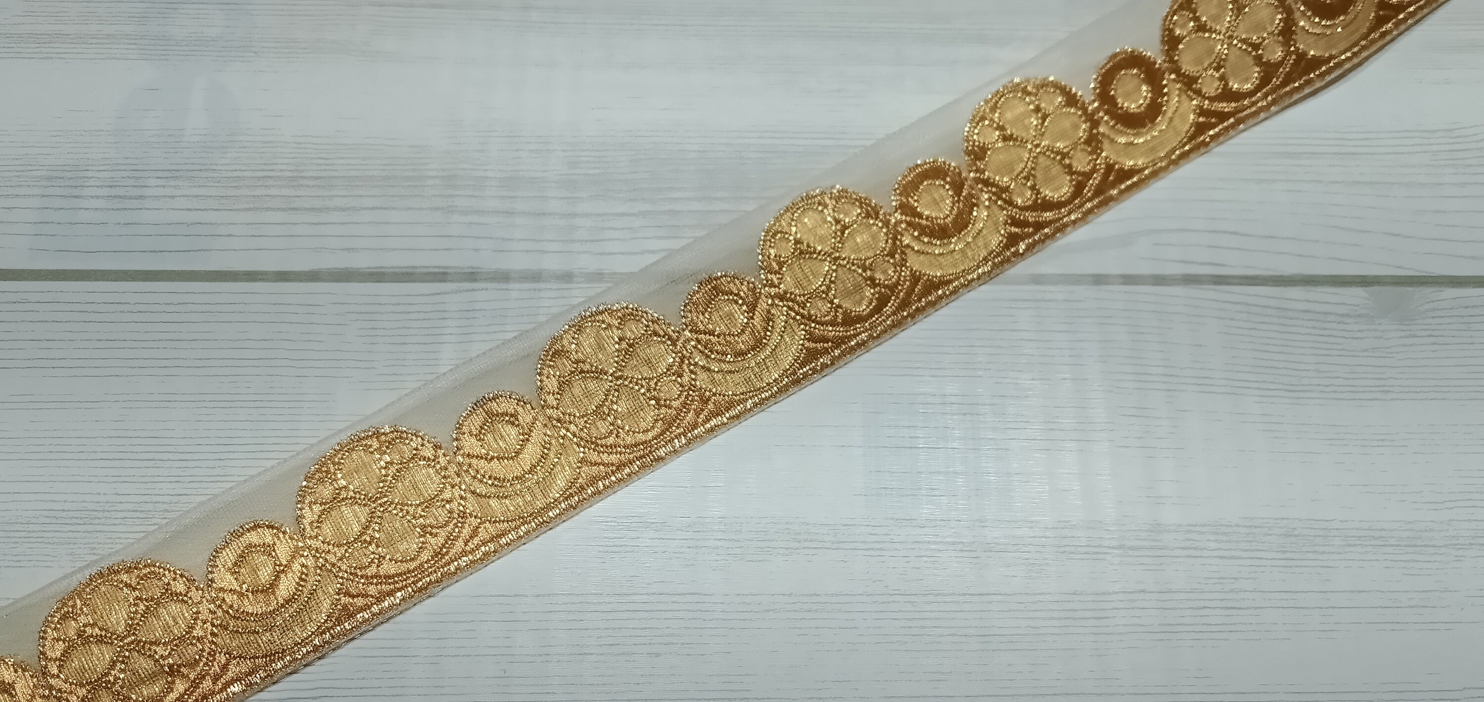 2 Yard Decorative Ribbon Cutwork Trim Jacquard Ribbon Trim Etsy