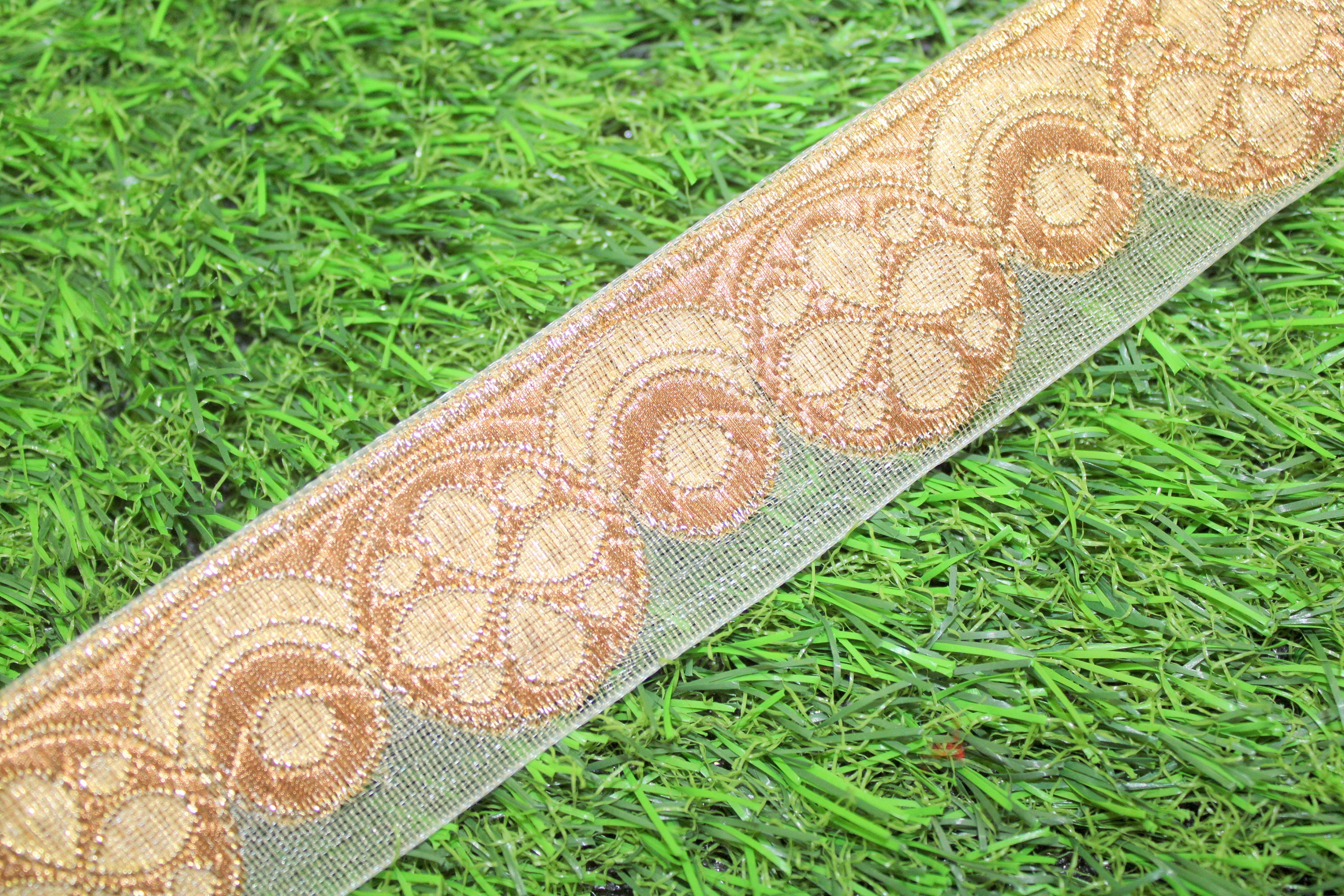 2 Yard Decorative Ribbon Cutwork Trim Jacquard Ribbon Trim Etsy