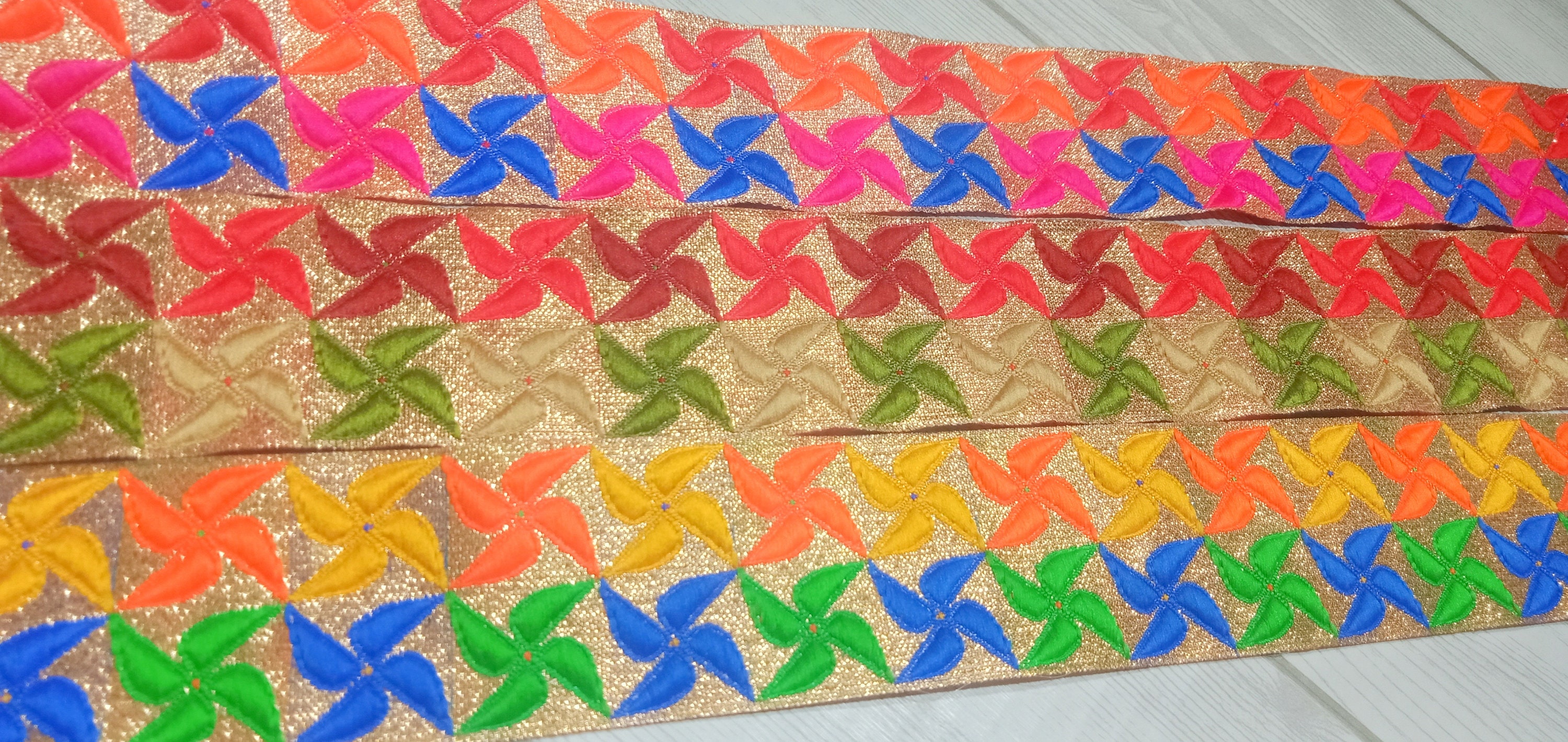 1 Yards Jacquard Border Lace Brocade Ribbon Trim Indian Sewing Etsy