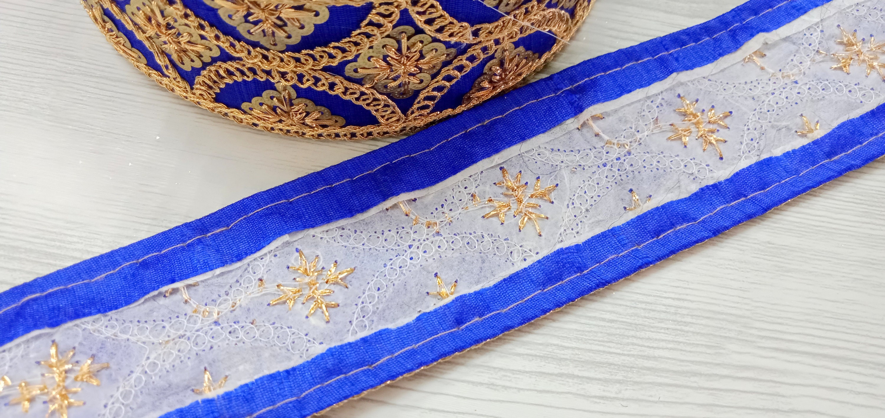 1 Yards Wholesale Indian Fabric Laces Embroidered Indian Sari Etsy