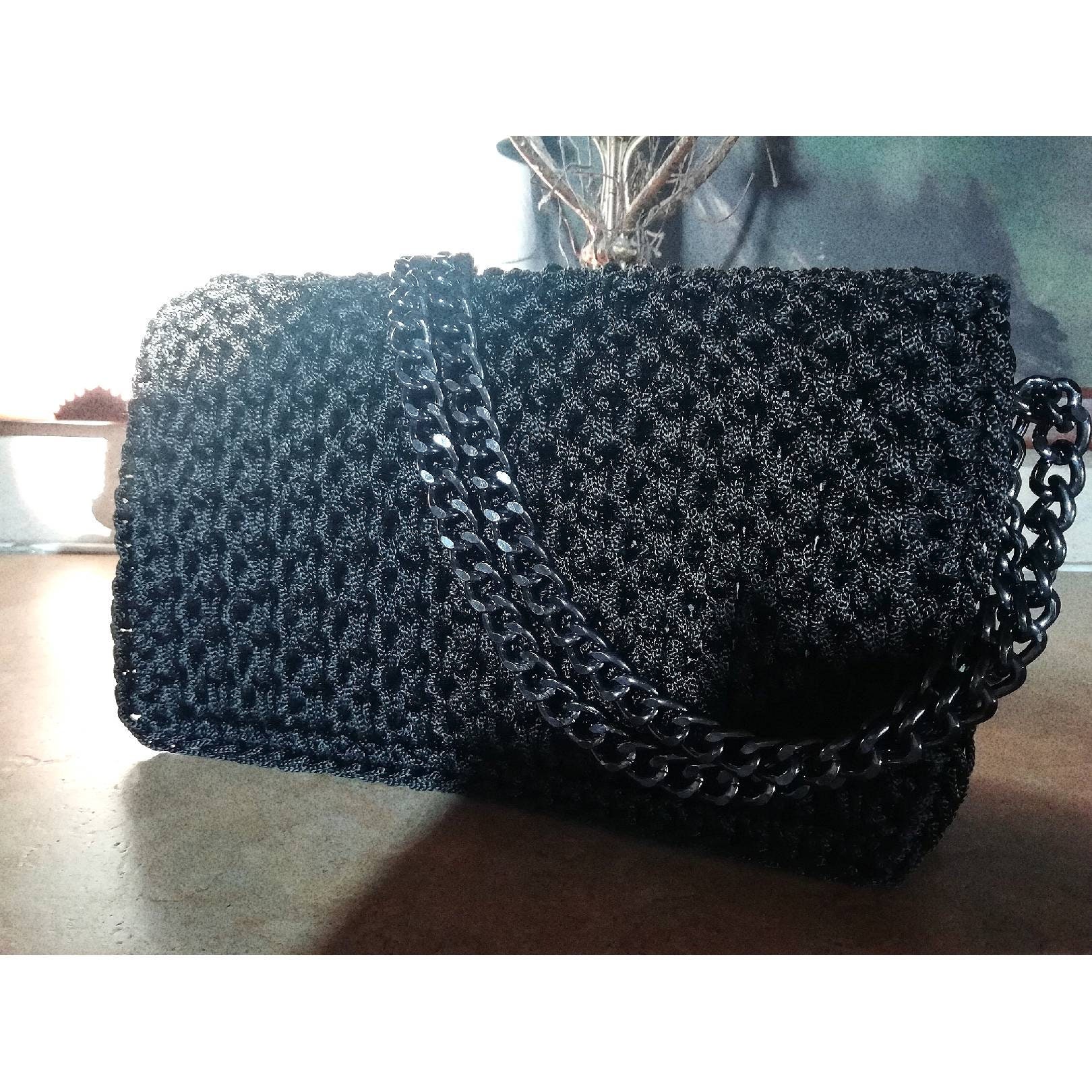 black evening shoulder bag