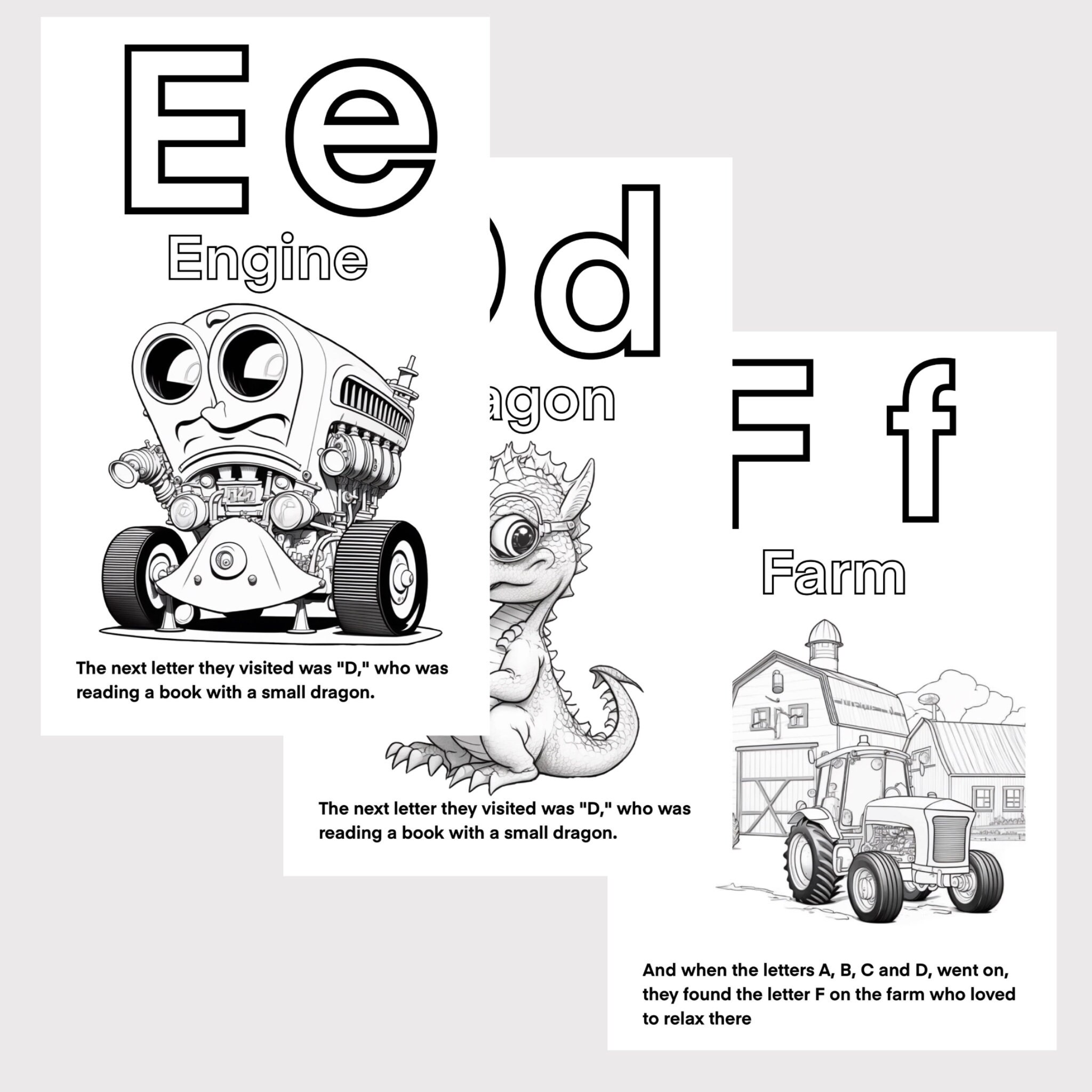Alphabet Coloring Activity Book for Kids, Learn Numbers and Letters ...